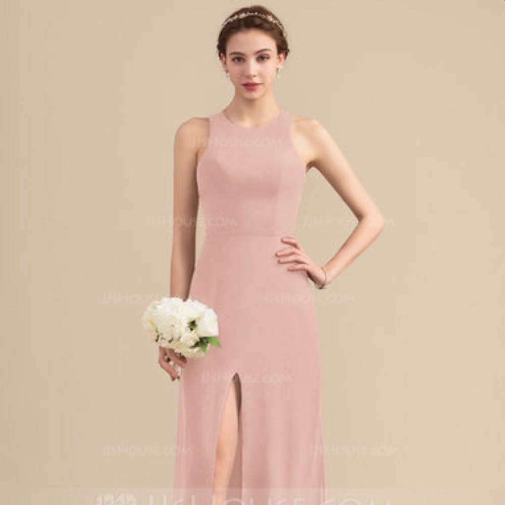 Dusty Rose Floor Length Dress